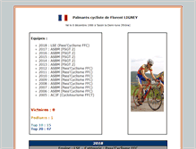 Tablet Screenshot of palmares.ligney.com